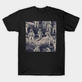 Astronaut Pattern T-Shirt